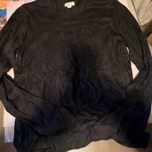 J. Crew Women's Elegant Black Crew Neck Sweater